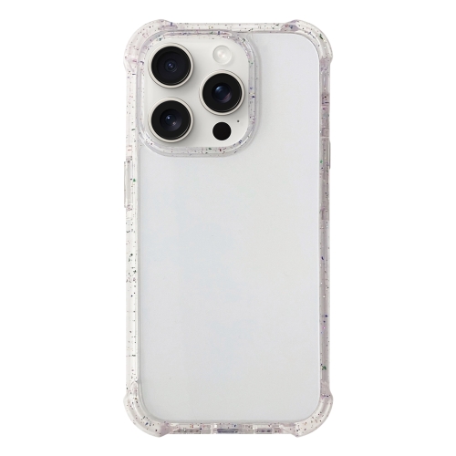 

For iPhone 15 Pro Max Acrylic Color Point Transparent Phone Case(White)