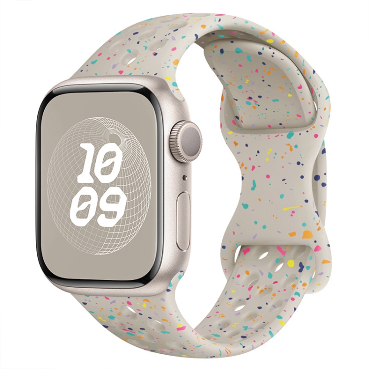 For Apple Watch Series 44mm Hole Style Butterfly Buckle