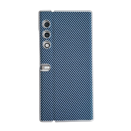 

For Honor V Purse Kevlar Carbon Fiber Ultra-thin Shockproof Phone Case(Blue)