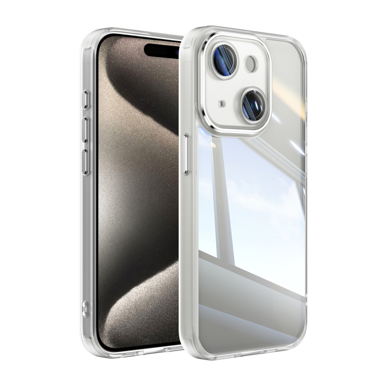 

For iPhone 15 Acrylic Hybrid TPU Armor Shockproof Phone Case(Transparent)