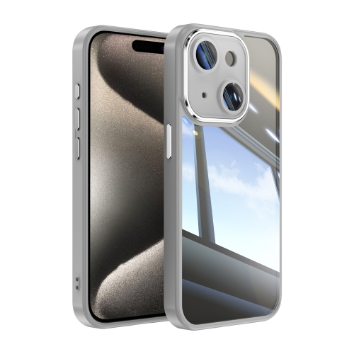 

For iPhone 13 Acrylic Hybrid TPU Armor Shockproof Phone Case(Grey)