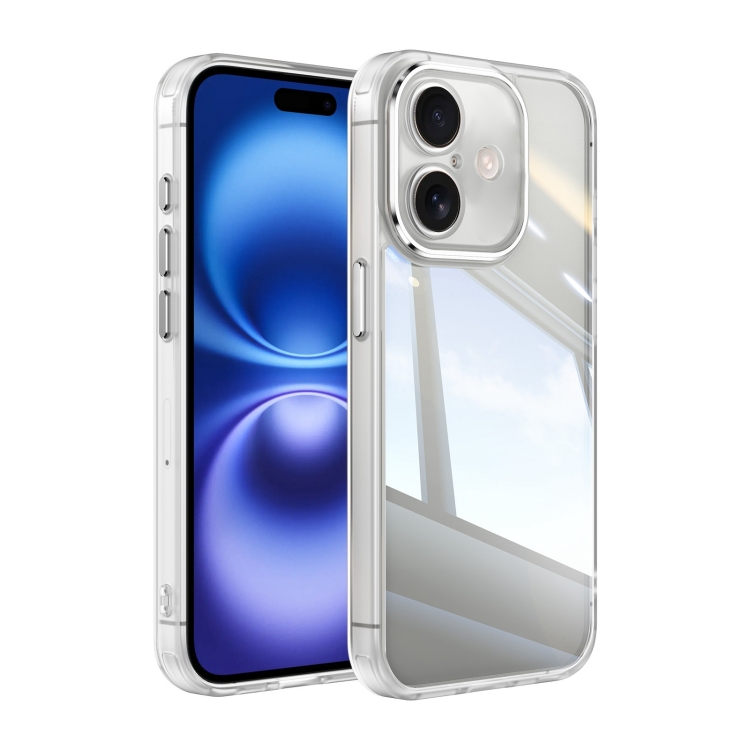 

For iPhone 16 Plus Acrylic Hybrid TPU Armor Shockproof Phone Case(Transparent)