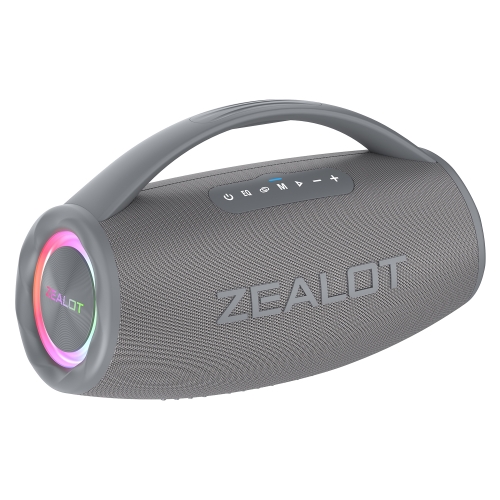Zealot S97 80W 屋外ポータブル RGB ライト Bluetooth スピーカー (グレー)