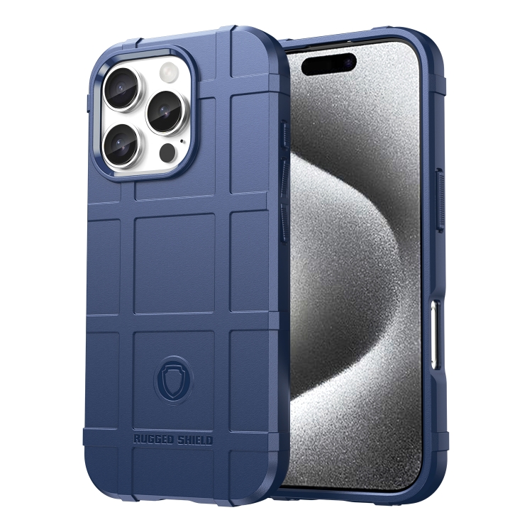 

For iPhone 16 Pro Full Coverage Shockproof TPU Phone Case(Blue)