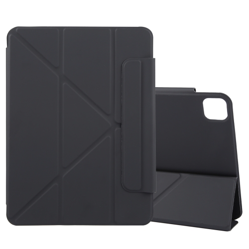 

For iPad Pro 13 2024 Y-Shape Double-sided Clip Magnetic Smart Tablet Case(Black)