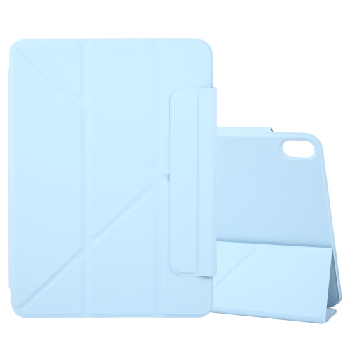 

For iPad Air 11 2024 Y-Shape Double-sided Clip Magnetic Smart Tablet Case(Blue)