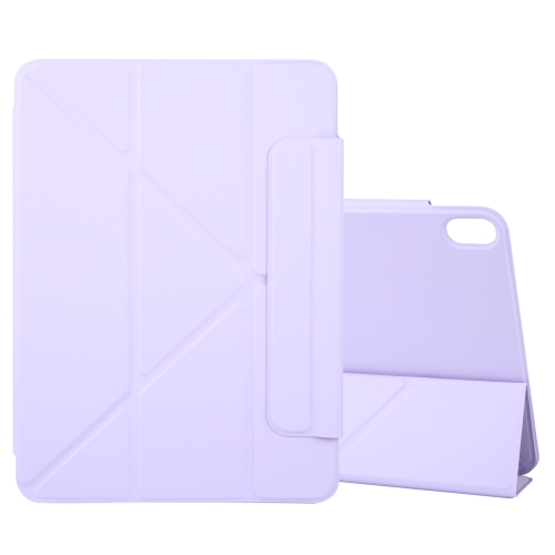 

For iPad 10th Gen 10.9 2022 Y-Shape Double-sided Clip Magnetic Smart Tablet Case(Purple)