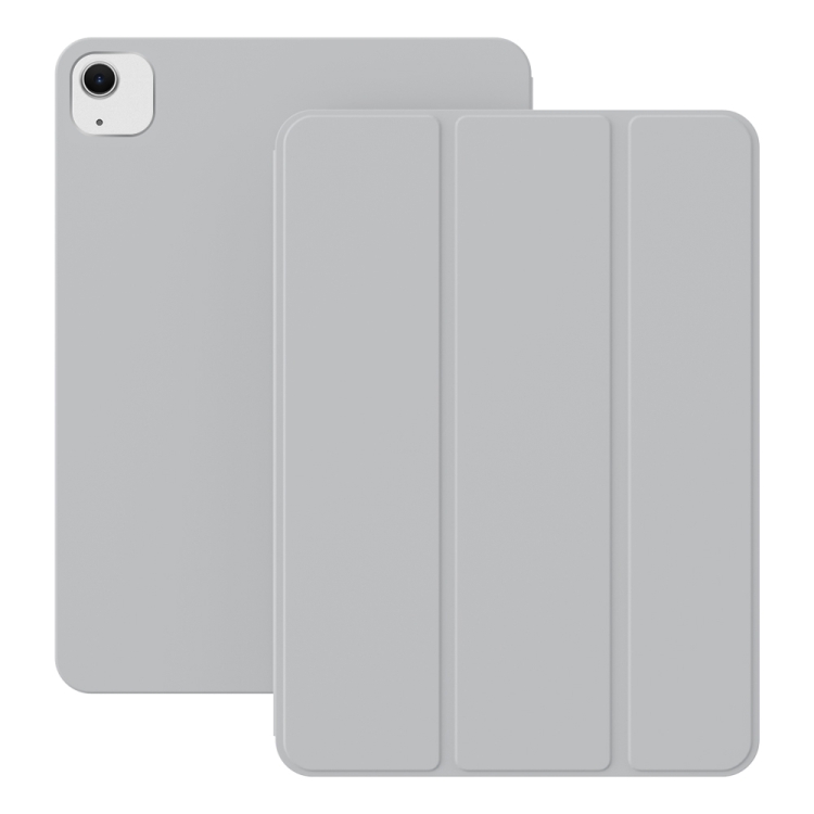 

For iPad Air 13 2024 Ultra-thin Double-sided Clip Magnetic Smart Tablet Case(Grey)