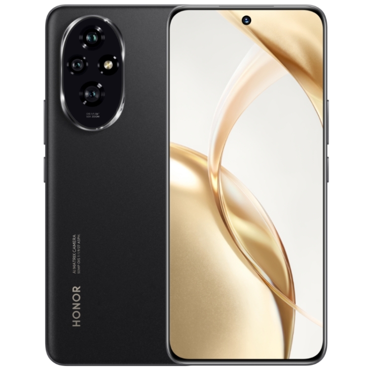 Honor 200, 12GB+256GB, Screen Fingerprint Identification, 6.7 inch MagicOS 8.0 Snapdragon 7 Gen 3 Octa Core, Network: 5G, NFC, OTG(Black)