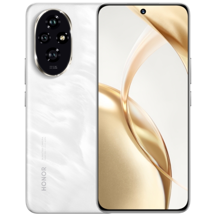 

Honor 200, 16GB+512GB, Screen Fingerprint Identification, 6.7 inch MagicOS 8.0 Snapdragon 7 Gen 3 Octa Core, Network: 5G, NFC, OTG(Silver White)