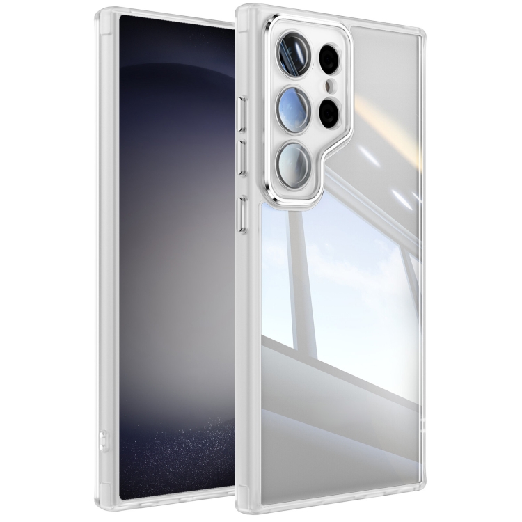 

For Samsung Galaxy S23 Ultra 5G Acrylic Hybrid TPU Armor Shockproof Phone Case(Transparent)