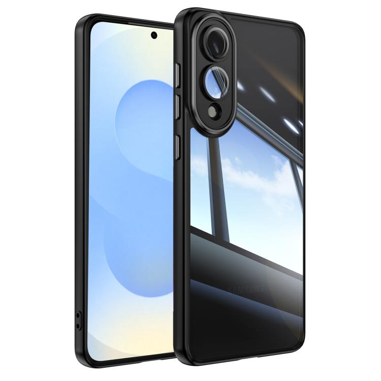 

For Samsung Galaxy S25 Edge 5G Acrylic Hybrid TPU Armor Shockproof Phone Case(Black)