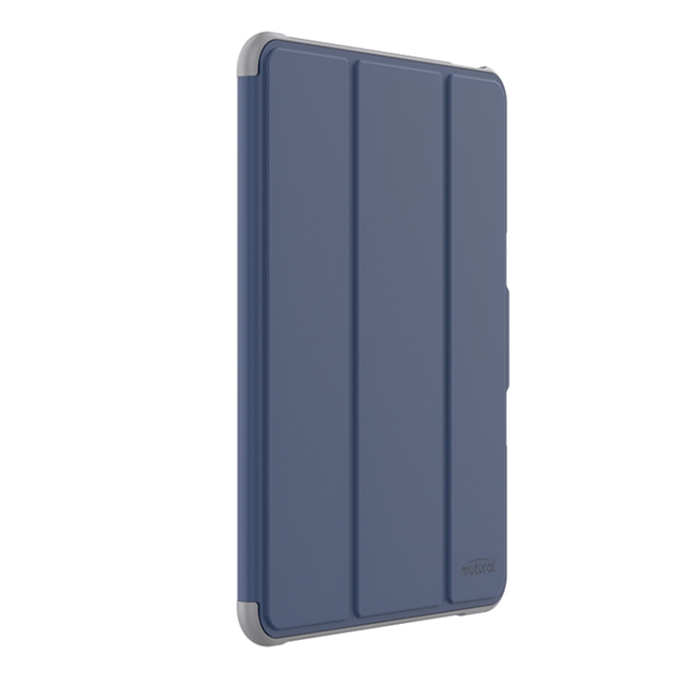 

For iPad Pro 13 2024 Mutural PC Hybrid TPU Leather Smart Tablet Case(Dark Blue)