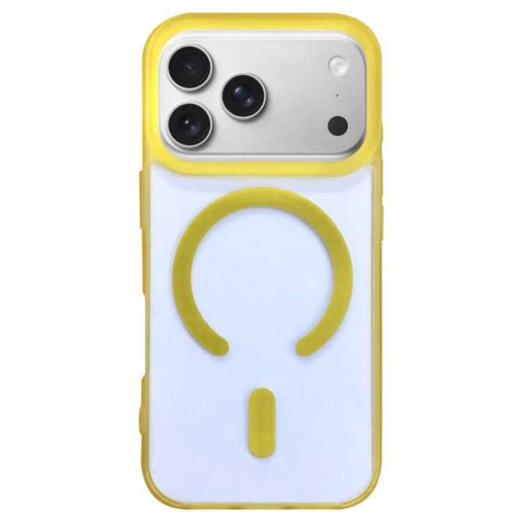iPhone 17 Pro Max用 両面フロストMagSafeクリアケース（イエロー）