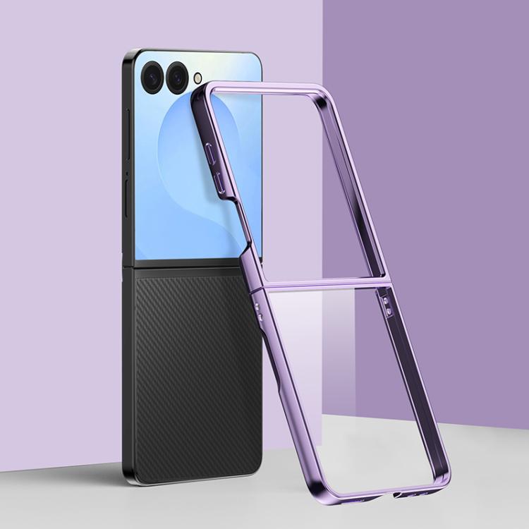 

For Samsung Galaxy Z Flip7 6D Electroplating PC Shockproof Phone Case(Purple)
