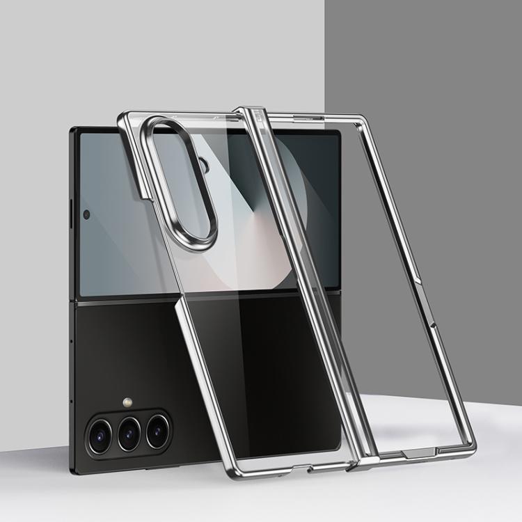 

For Samsung Galaxy Z Fold7 5G Three Parts 6D Electroplating PC Shockproof Phone Case(Silver)