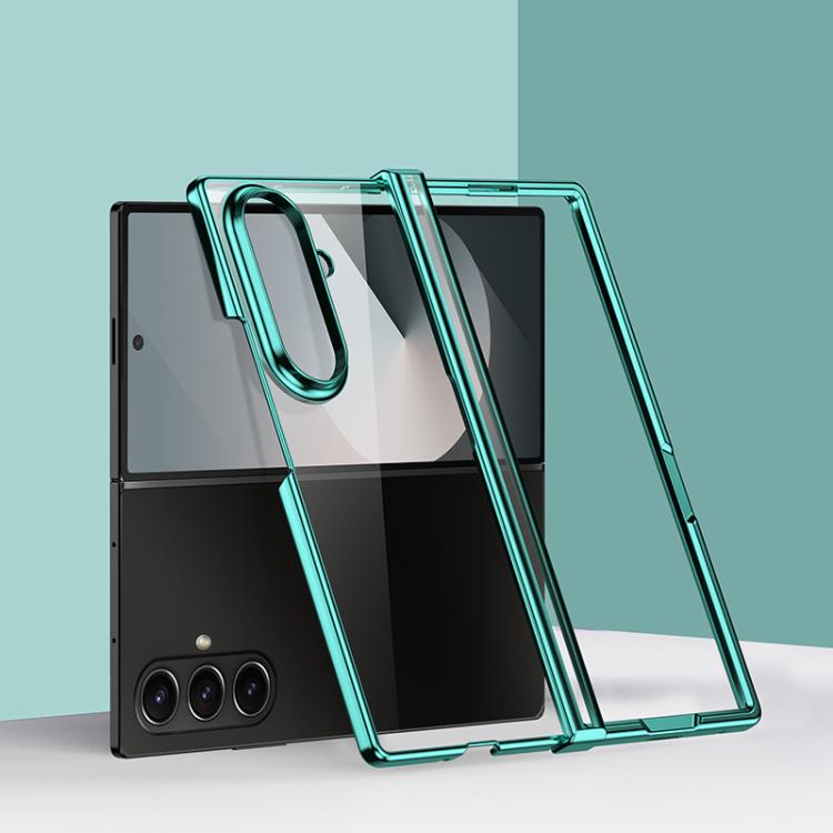 

For Samsung Galaxy Z Fold7 5G Three Parts 6D Electroplating PC Shockproof Phone Case(Green)