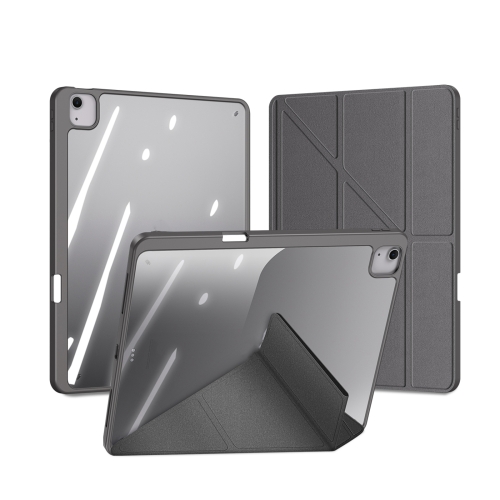 

For iPad Air 13 2024 DUX DUCIS Magi Series Smart Leather Tablet Case(Grey)