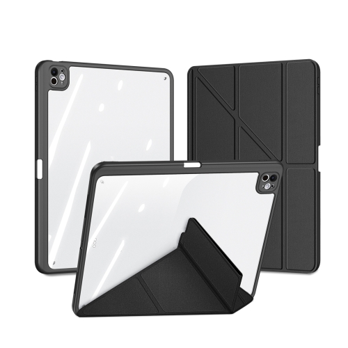 

For iPad Pro 13 2024 DUX DUCIS Magi Series Smart Leather Tablet Case(Black)