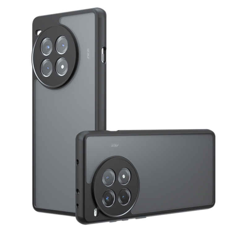 

For OnePlus Ace 3 Pro Armor Precise Hole PC Hybrid TPU Phone Case(Frosted Black)