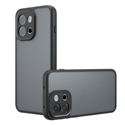 

For OnePlus 13T Armor Precise Hole PC Hybrid TPU Phone Case(Frosted Black)