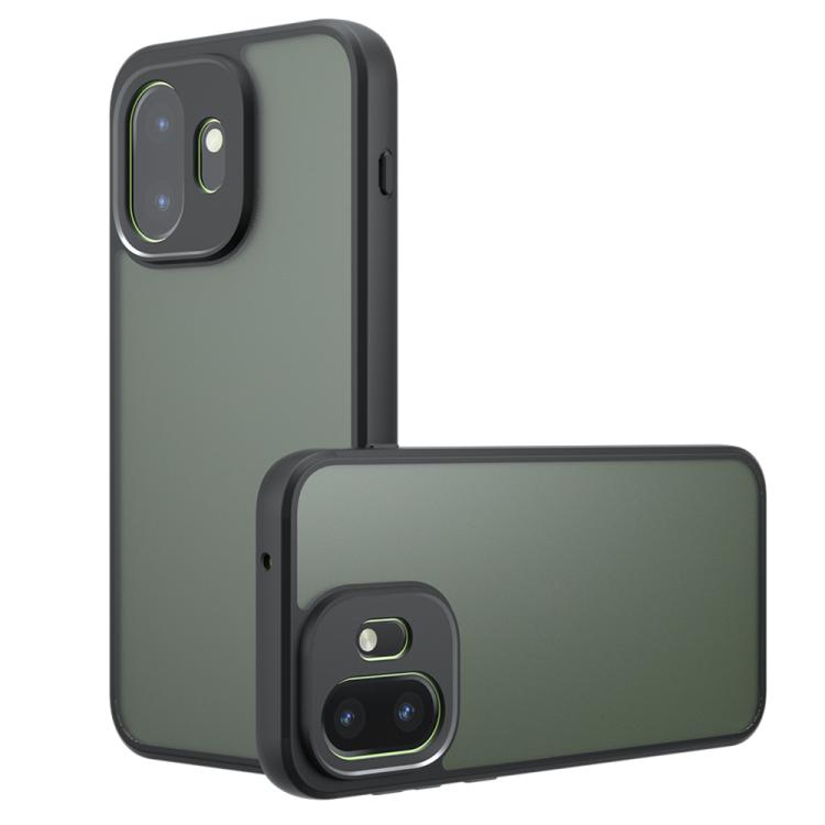 

For OnePlus 15T Armor Precise Hole PC Hybrid TPU Phone Case(Frosted Black)