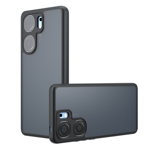 

For vivo iQOO Neo9s Pro / Neo9 Armor Precise Hole PC Hybrid TPU Phone Case(Frosted Black)