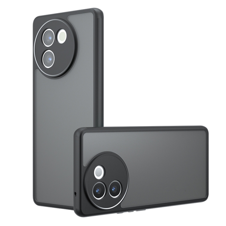 

For vivo V30e Armor Precise Hole PC Hybrid TPU Phone Case(Frosted Black)