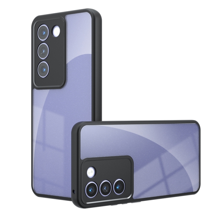 

For vivo V30 Lite 4G Armor Precise Hole PC Hybrid TPU Phone Case(Transparent)