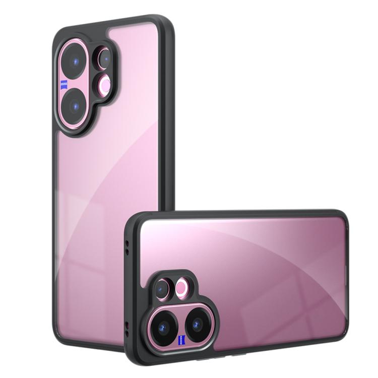 

For vivo V60 5G Armor Precise Hole PC Hybrid TPU Phone Case(Transparent)