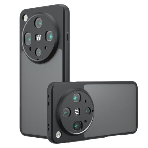 

For OPPO Find X8 Ultra Armor Precise Hole PC Hybrid TPU Phone Case(Frosted Black)