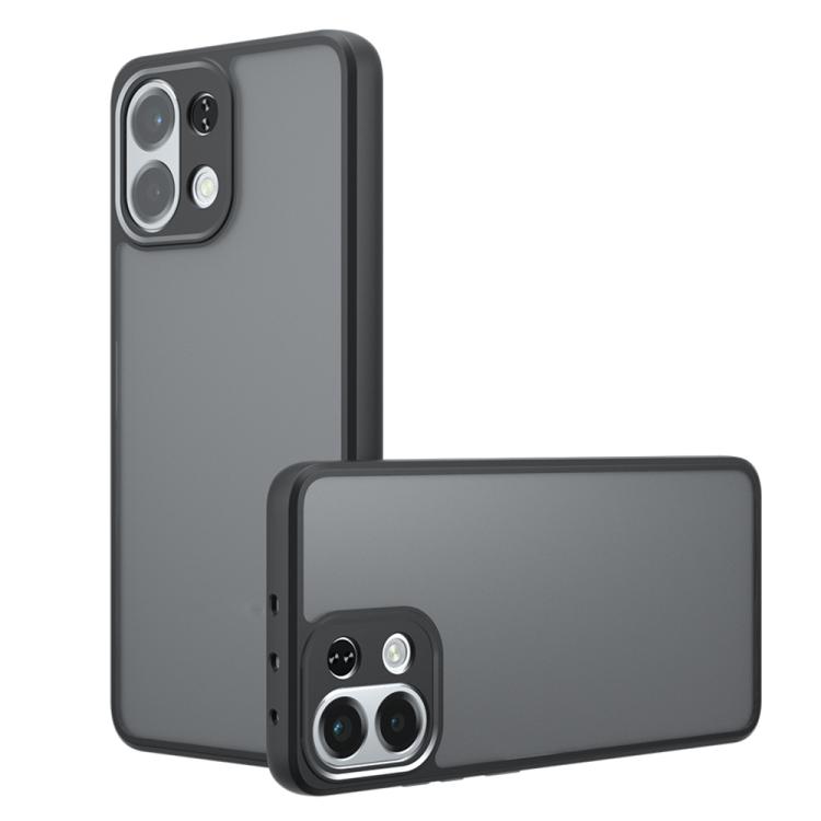 

For OPPO K13 / K13x Armor Precise Hole PC Hybrid TPU Phone Case(Frosted Black)