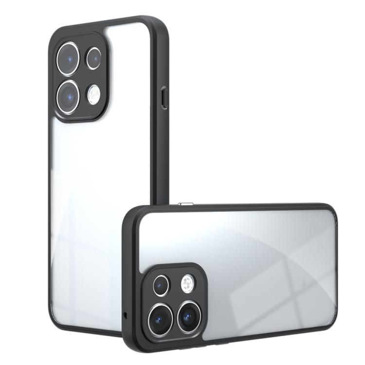 For OPPO Reno16 F / Reno16 FS / Reno16c Armor Precise Hole PC Hybrid TPU Phone Case(Transparent)