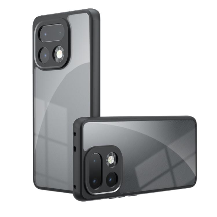 

For Realme 16 Pro+ 5G Armor Precise Hole PC Hybrid TPU Phone Case(Transparent)