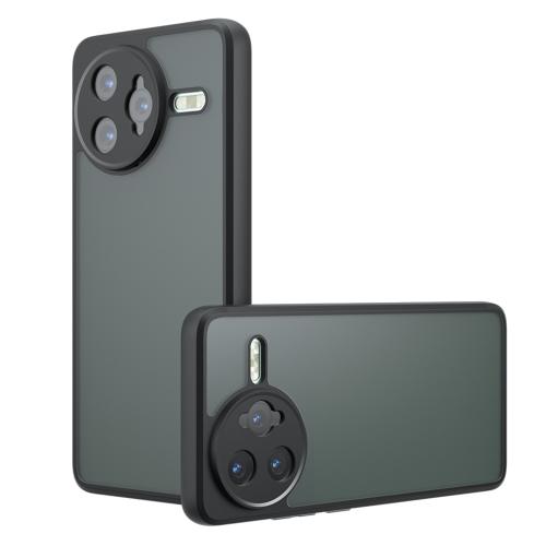 

For Redmi K80 / Xiaomi Poco F7 Pro Armor Precise Hole PC Hybrid TPU Phone Case(Frosted Black)