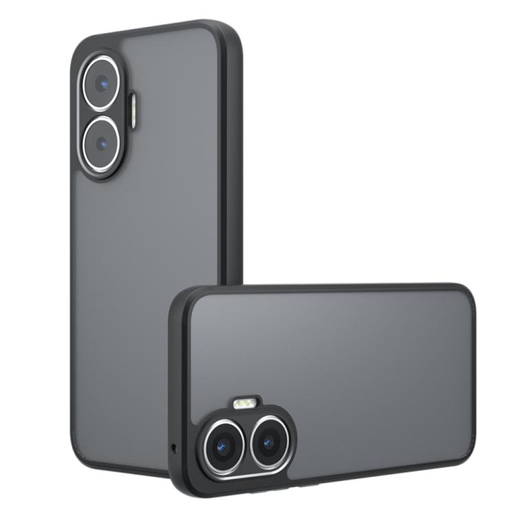 

For Redmi Turbo 4 Pro / Xiaomi Poco F7 Armor Precise Hole PC Hybrid TPU Phone Case(Frosted Black)