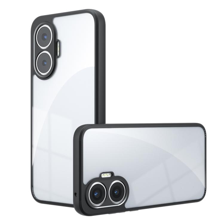 

For Redmi Turbo 4 Pro / Xiaomi Poco F7 Armor Precise Hole PC Hybrid TPU Phone Case(Transparent)