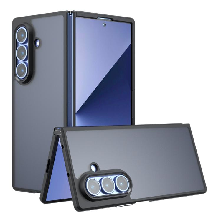 

For Samsung Galaxy Z Fold7 Armor PC Hybrid TPU Phone Case(Frosted Black)