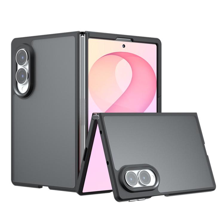 For Galaxy Z Fold8 5G Armor PC Hybrid TPU Phone Case(Frosted Black)