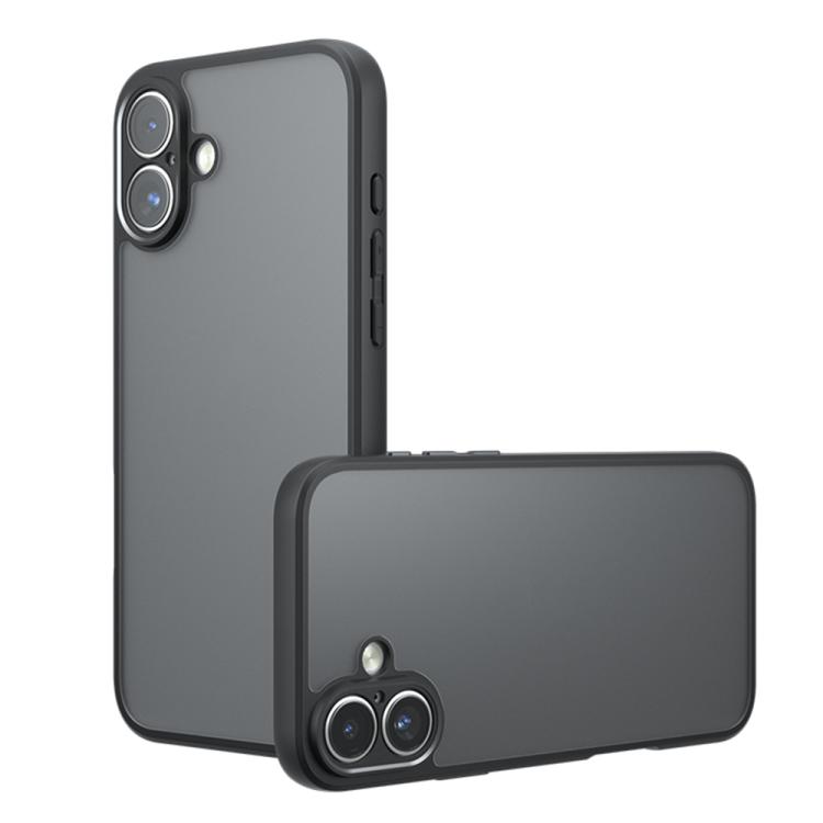 For iPhone 18 Armor Precise Hole PC Hybrid TPU Phone Case(Frosted Black) — купить у Sunsky-online WW