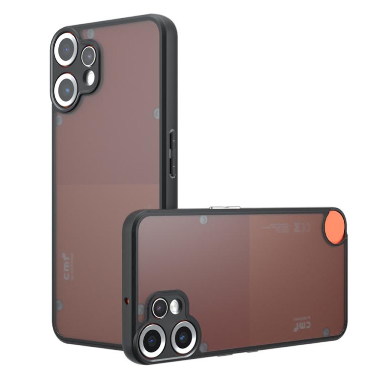 

For Nothing CMF Phone 2 Pro Armor Precise Hole PC Hybrid TPU Phone Case(Frosted Black)