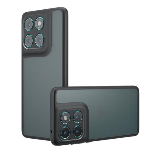 

For Motorola Edge 60 Pro Armor Precise Hole PC Hybrid TPU Phone Case(Frosted Black)