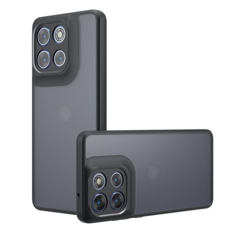 

For Motorola Moto G86 / G86 Power 5G Armor Precise Hole PC Hybrid TPU Phone Case(Frosted Black)