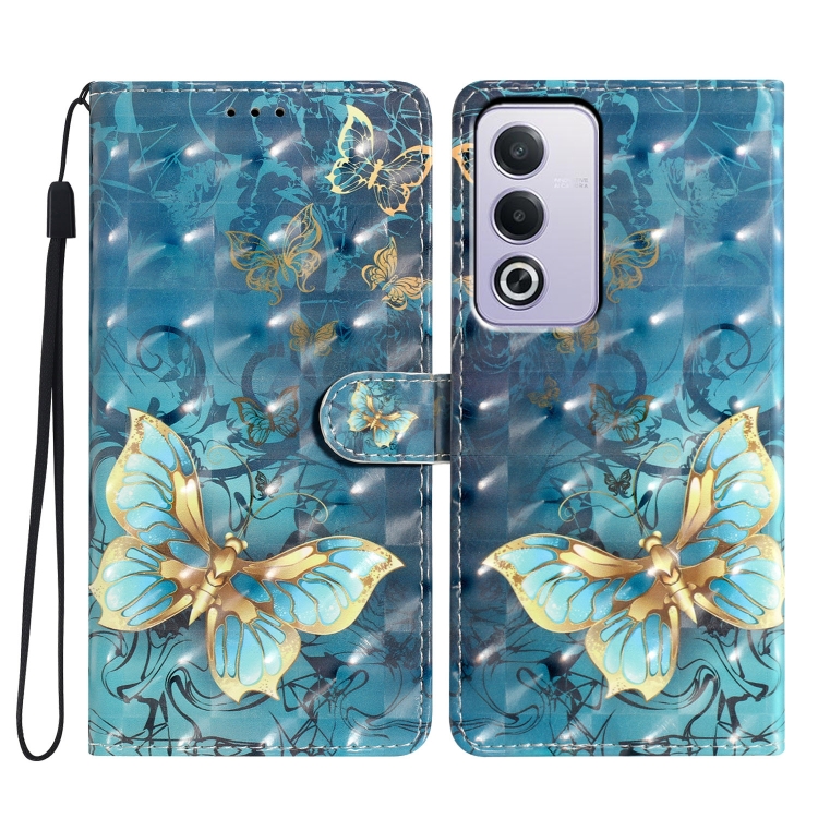 

For OPPO A3 Pro 3D Pattern Leather Phone Case(3D Butterfly)