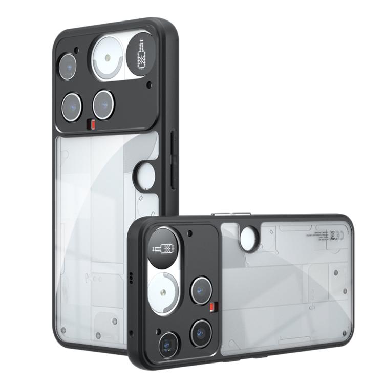 

For Nothing Phone 3 Armor Precise Hole PC Hybrid TPU Phone Case(Transparent)