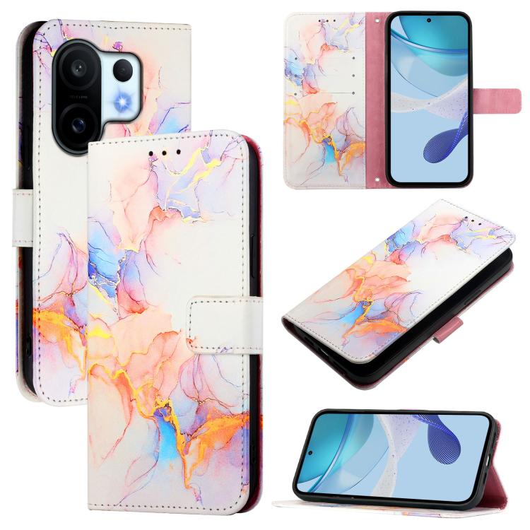 

For vivo S30 Pro mini PT003 Marble Pattern Flip Leather Phone Case(Marble White)