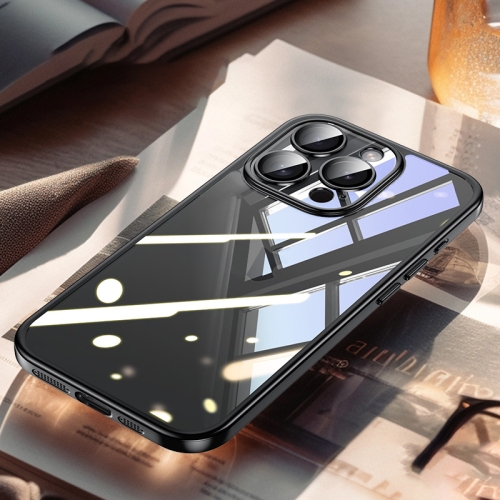 

For iPhone 14 Pro Max SULADA Electroplating Frosted PC + TPU Shockproof Phone Case(Black)