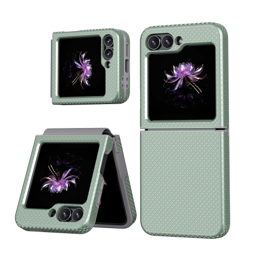 

For Samsung Galaxy Z Flip6 5G Checkered Pattern TPU+PC Shockproof Phone Case(Mint Green)