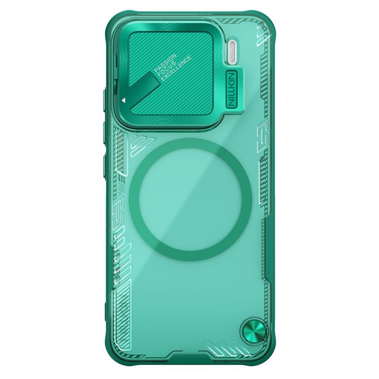 

For Xiaomi 15 NILLKIN Ice Air Prop Series MagSafe Magnetic Cover Version Phone Case(Green)