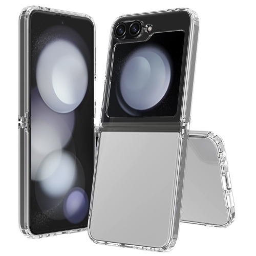 For Samsung Galaxy Z Flip6 Scratchproof Acrylic TPU Phone Case(Transparent) transparent gem round boxes protective loose diamond gemstone display case holder show container white plastic acrylic foam case
